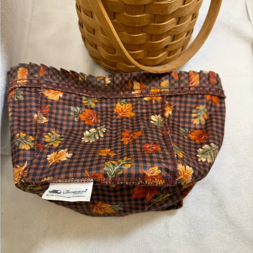 Longaberger Handmade Basket with Brown Finish